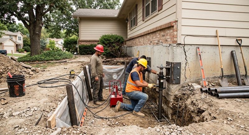Cracked Foundation Repair in Monroe County, GA