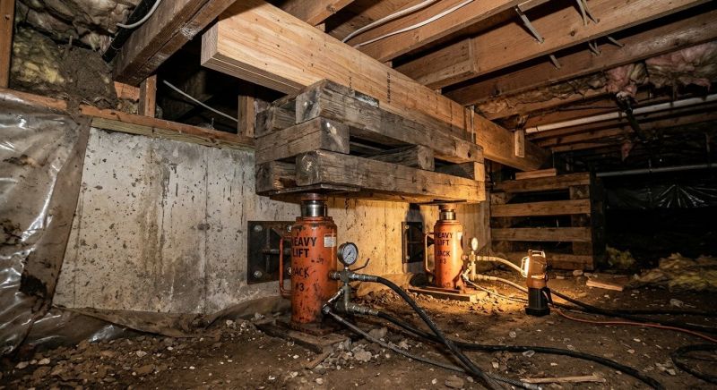 Foundation Jacking in Houston County, GA