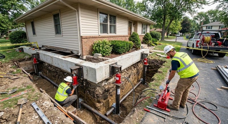 Foundation Jacking in Monroe County, GA