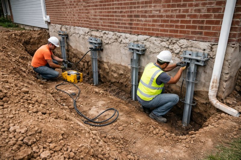 Helical Piers Installation in Macon, GA