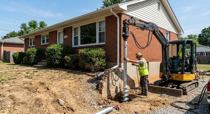 Helical Pile Installation in Macon, GA